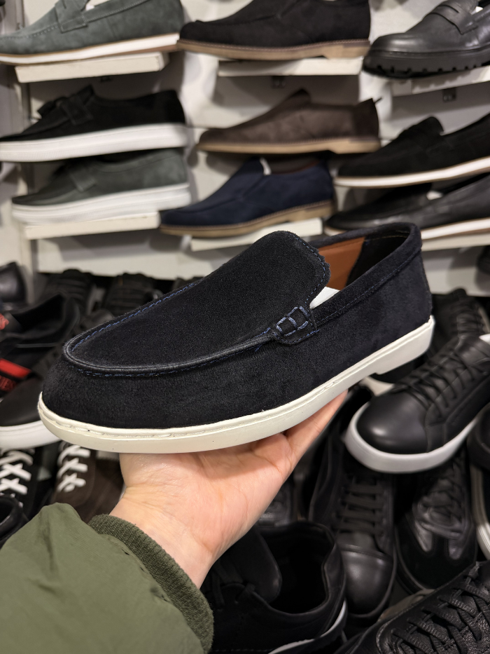 ელეგანტური ლოფერი,  მუქი ლურჯი